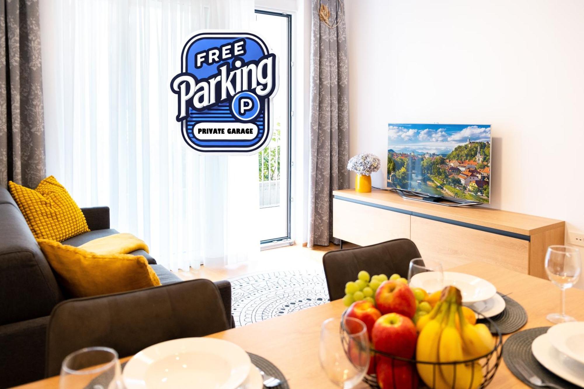 Masarykova Residence - Modern 1-Bedroom In City Center & Free Parking Lubiana Esterno foto